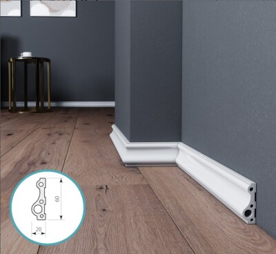 LISTWA PRZYPODŁOGOWA POLIMEROWA PC0106 - INTENPRO