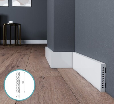 LISTWA PRZYPODŁOGOWA POLIMEROWA PM0310 - INTENPRO